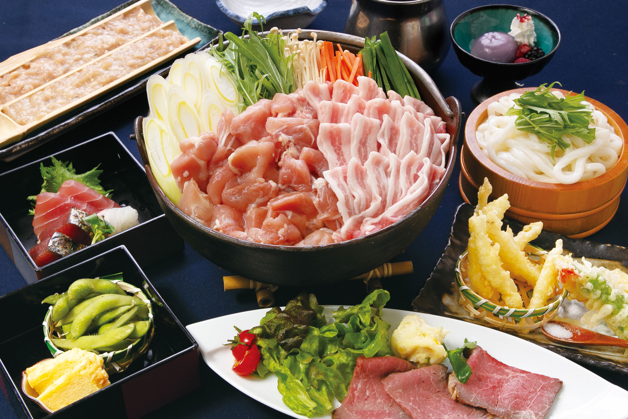 江戸沢_鍋_肉ちゃんこ鍋_宴会